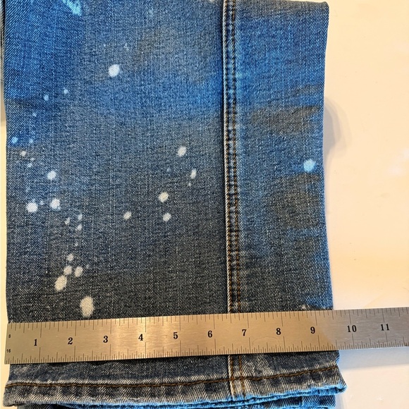 Rocawear Mens Classic Straight Leg Jeans with Artistic Bleach Pattern Tag Sz 44 - Picture 11 of 15